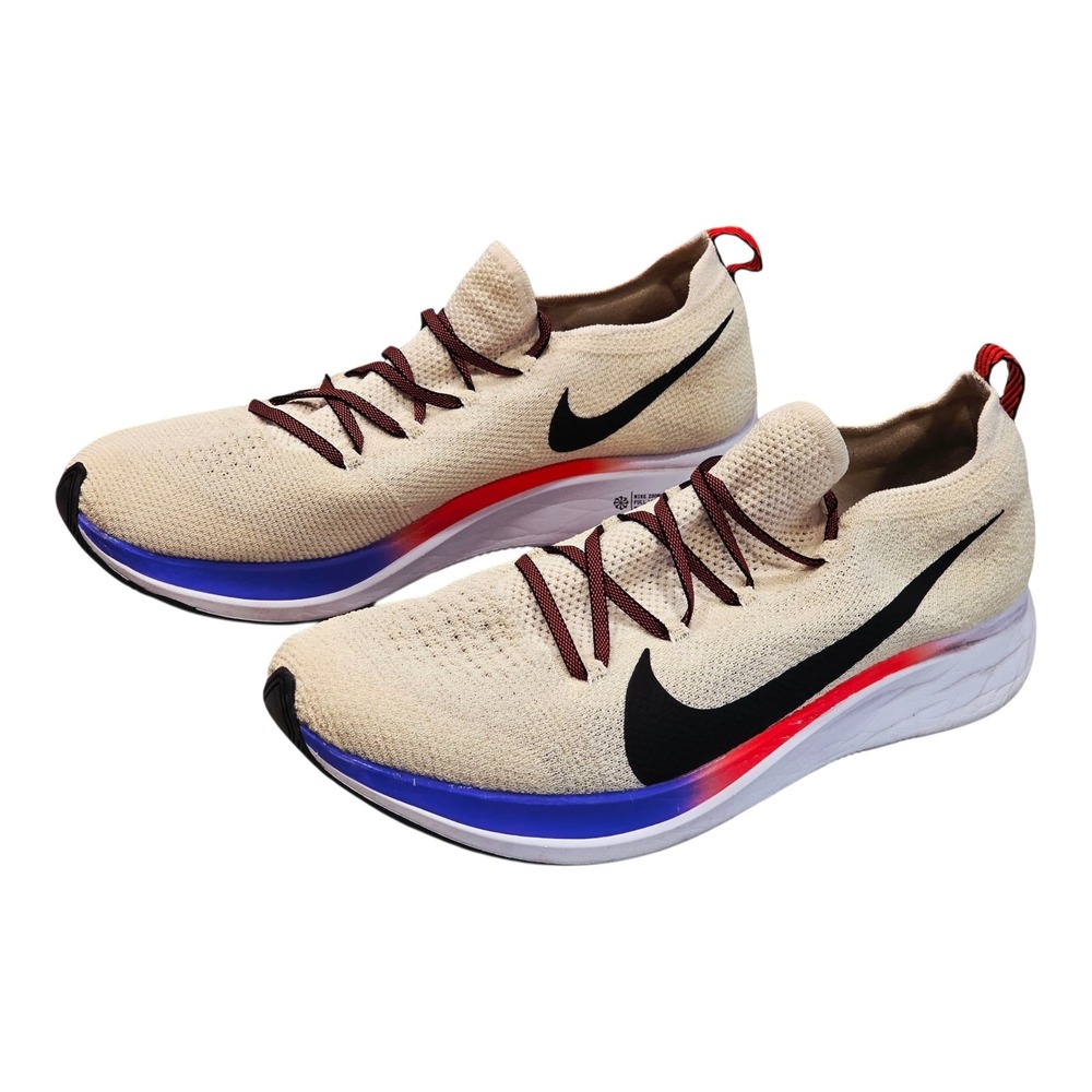 Nike Zoom Fly Flyknit Mens 11 Light Cream Running Shoes AR4561-200 React 2018